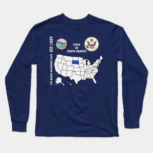 State of South Dakota Long Sleeve T-Shirt